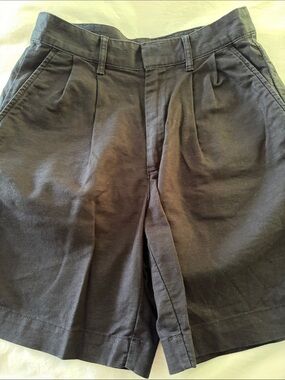 GAP Black High Waist Pleated Shorts